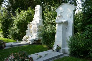 Wiener Zentralfriedhof: Grabstelle von Johannes Brahms. Foto: Ulrich Horb
